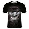 New Diamond Ape Men's Digital 3D Printed Men's Summer Round Neck Short Sleeved T-shirt
