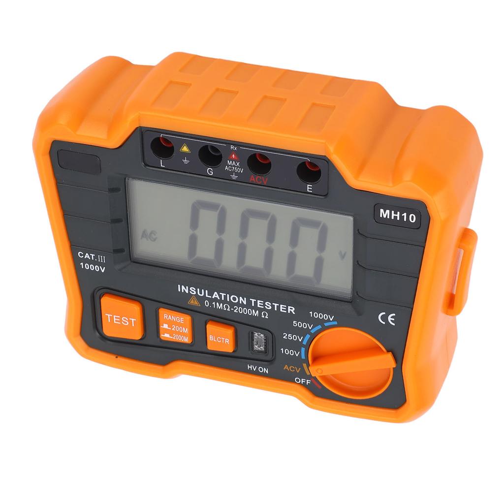 Мегаомметр цифровой тестер изоляции измеритель сопротивления ЖК-дисплей 1999 г. для измерения