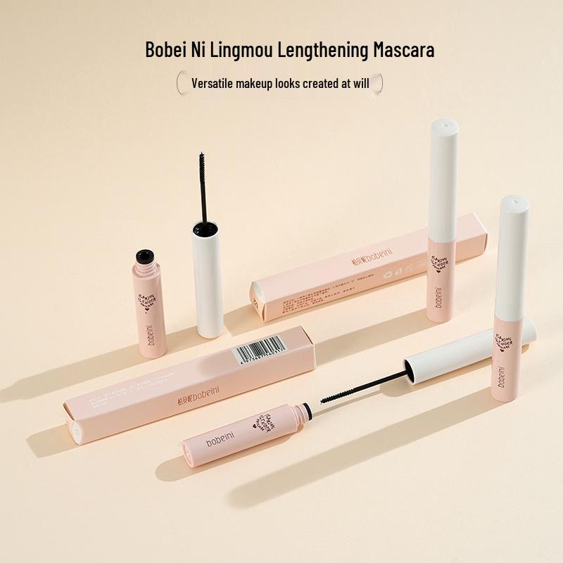 Bobeni Ultra-Fine Водостойкая Тушь Для Ресниц: Стойкая, увеличивающая изгиб, устойчивая к смазыванию, с натуральной тонкой щеточкой для длительного ношения.