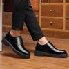 Весенние мужские деловые туфли из натуральной кожи с дышащими свойствами — британский формальный стиль, толстая подошва, увеличивающие рост, универсальный корейский стиль
