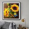 DIY алмазная живопись Подсолнух Бабочка Алмазная вышивка мозаика цветы картина набор для вышивки крестом домашний декор ремесла подарок