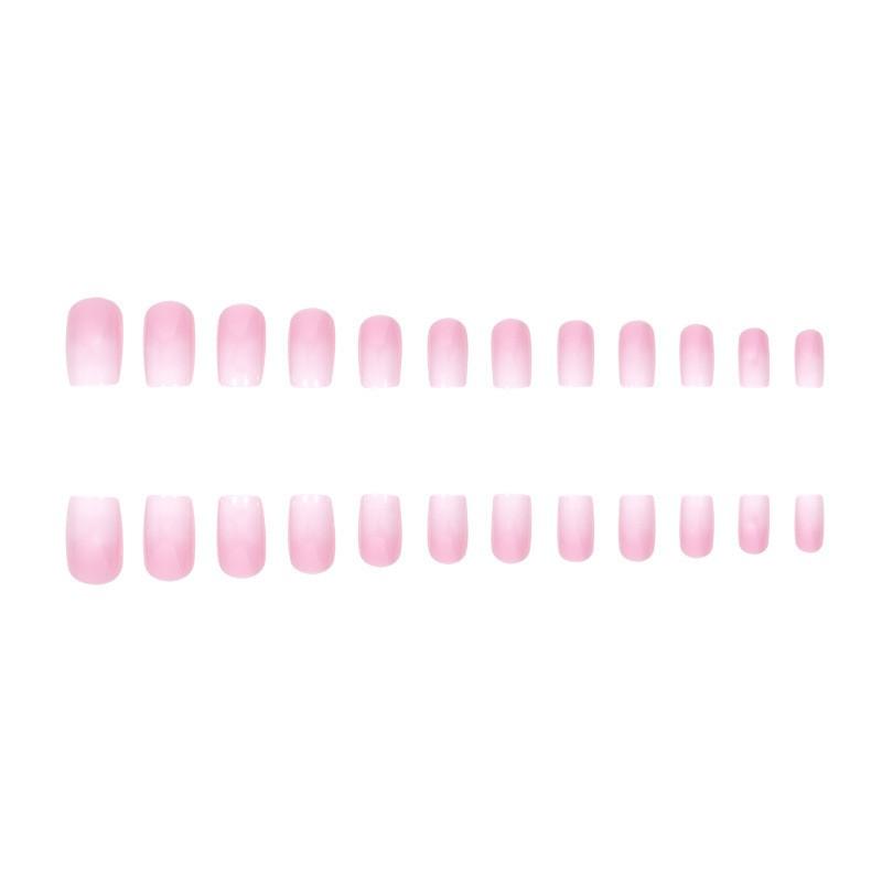 Minimalist Gradient Press-On Nails Full Cover False Nail Tips Waterproof Acrylic Art Daily Wear