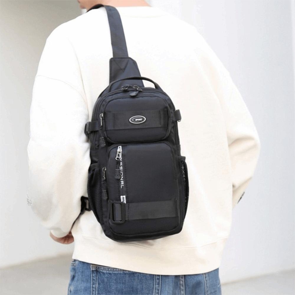 Multifunction Sports Message Bag Large Capacity Shoulder Crossbody Bag Men Chest Bag Outdoor