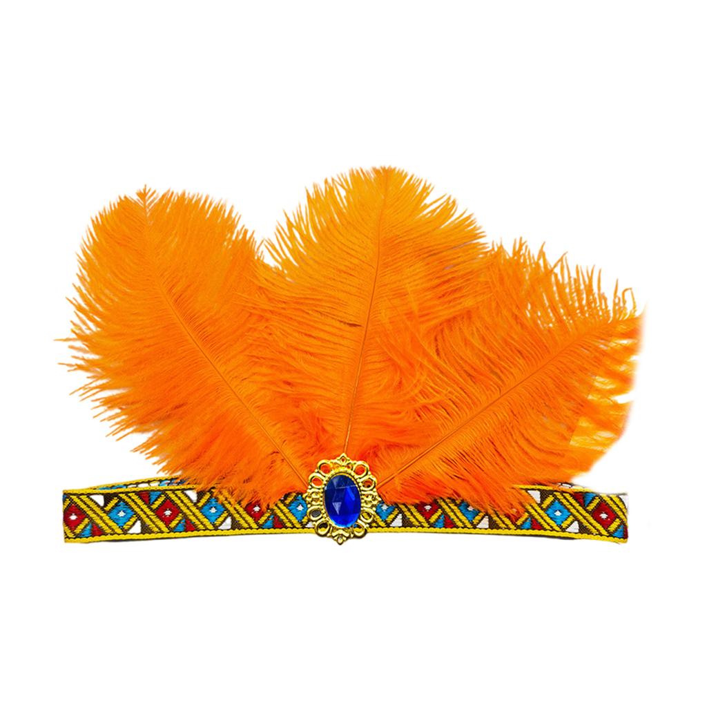 Feather Flapper Headbands Mardi Gras Prom Dancer Headpiece for Party Carnivals Celebrations Headwear Hair Styling
