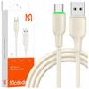 Mcdodo Usb-C Fast Charging Cable For Samsung Xiaomi Type C 6A 100W 1M Led Beige