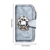 Gothic Skull Pattern Long Wallet Casual Multicard Slot Bifold Purse
