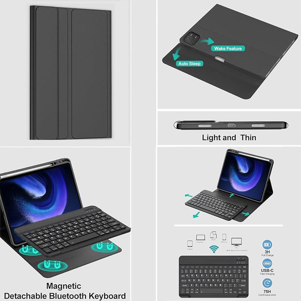 Чехол для Pad 6 11 дюймов, Чехол-клавиатура Bluetooth для Pad 6 Pro 11 дюймов