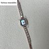 Xiaoxiangfeng Watch, Good-looking, Fashionable, Diamond-encrusted Chain, Square Bracelet Watch for Women