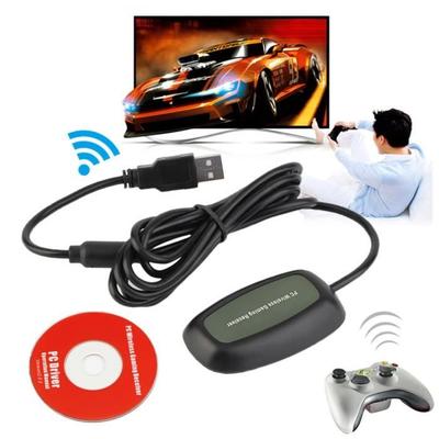Беспроводной ПК USB 2.0 приемник для игрового контроллера Xbox 360 USB-приемник ПК-адаптер для Microsoft для XBOX 360 с компакт-диском