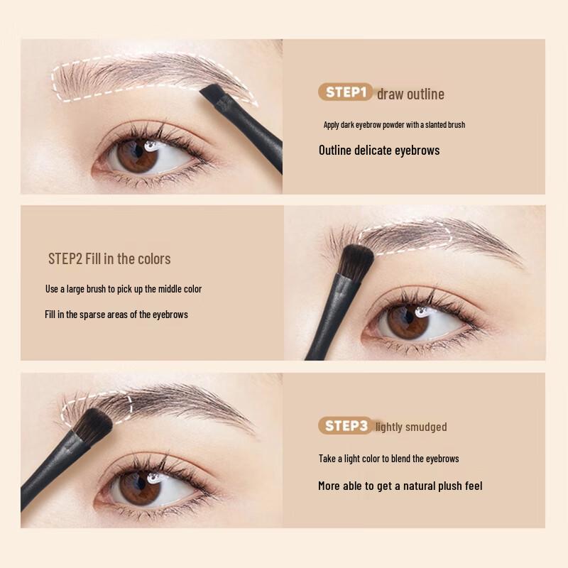 Judydoll Трехцветная пудра для бровей