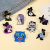 K-Pop Demon Hunter Charm Alloy Brooch Pins Fantasy Hunter Team Brooches Creative Anime Merchandise Jewelry Accessories Gifts