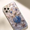 Прозрачный противоударный чехол со звездами и морской черепахой для iPhone 14/15/16/17 ProMax