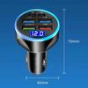 6 Ports USB Car Charger 4 USB+2 PD Fast Charging PD QC3.0 USB C Car Phone Charger Type C Adapter For iPhone Samsung Huawei With Voltage Display