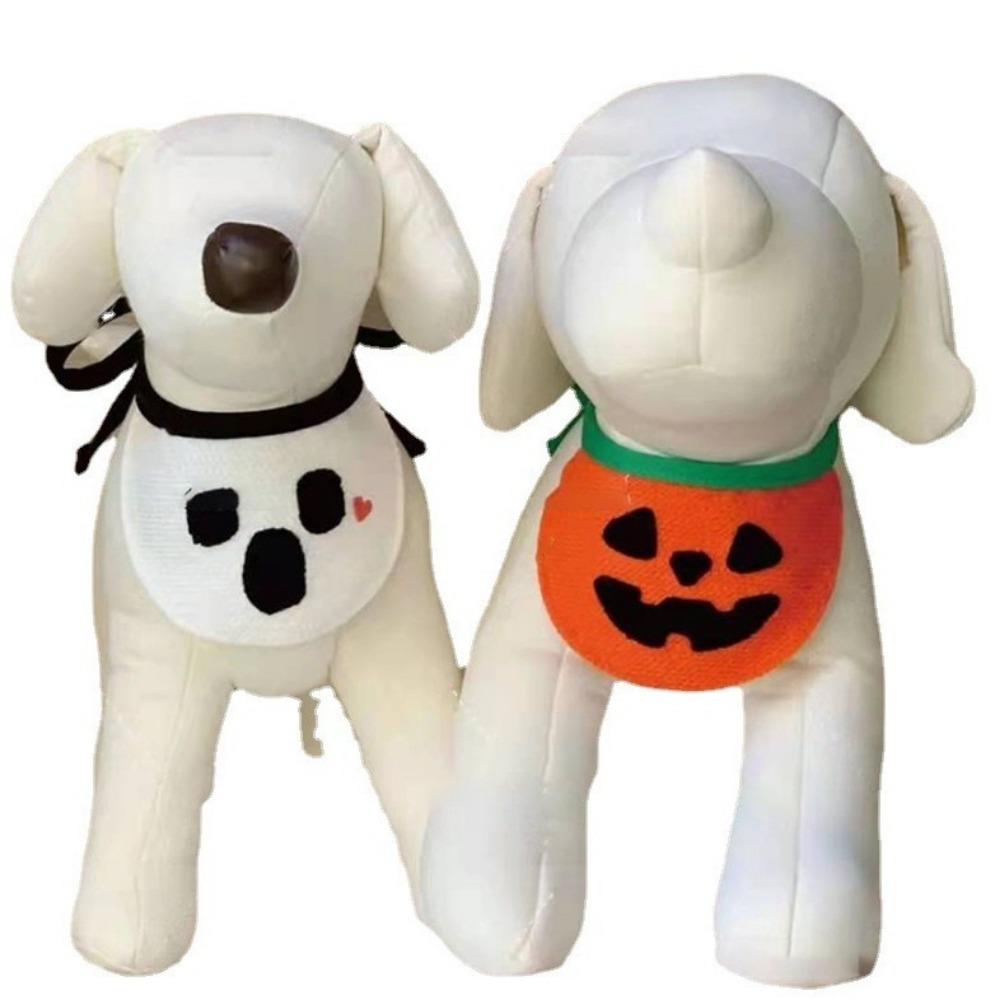 Dog cat saliva towel bib belly pocket pumpkin ghost festival cat christmas pet supplies clothes decoration dog supplies