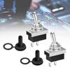 With Waterproof Cap Toggle Switch -25℃~+85℃ 12V 25A 2 Connector 2Pcs