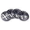 IXNT2 4Pcs Car Wheel Center Hub Caps Stickers Emblem Decal waterproof For Alfa Romeo Giulia Stelvio MiTo Giulietta Tonale ALFA 4C