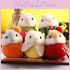 Adorable Mini Plush Hamster Keychain Soft Stuffed Animal Bag Charm Toy Cute