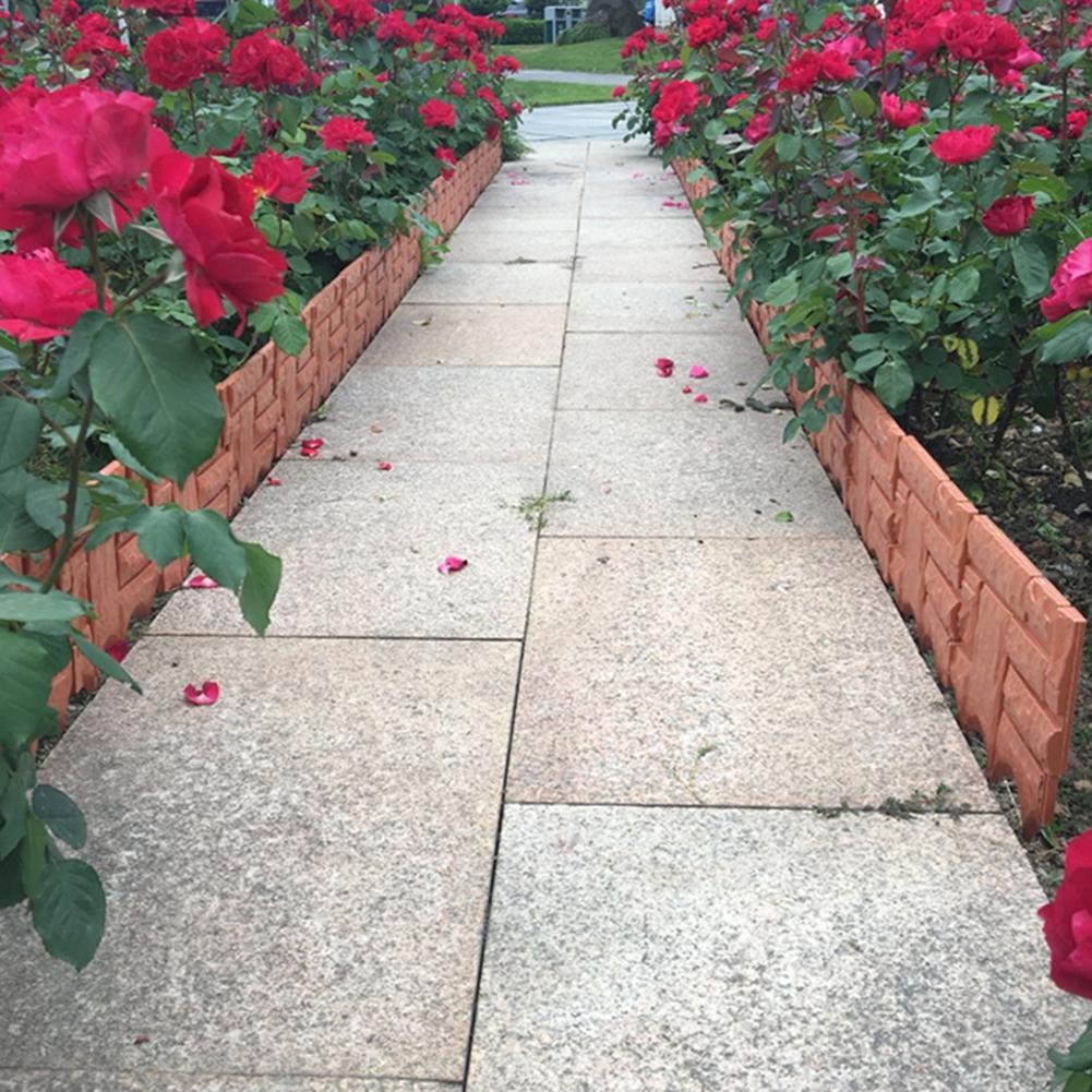 Новый пластиковый газонный бордюр из 6 шт., ограждение для сада, двора, растения, цветочная клумба, декоративный забор 2020 г.