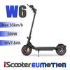 10" iScooter W6 Lightweight Electric Scooter for Adults 500W, 36V7.8Ah, APP Control, Cruise Control, Rear Disc Brake, 2025 New Folding E-Scooter