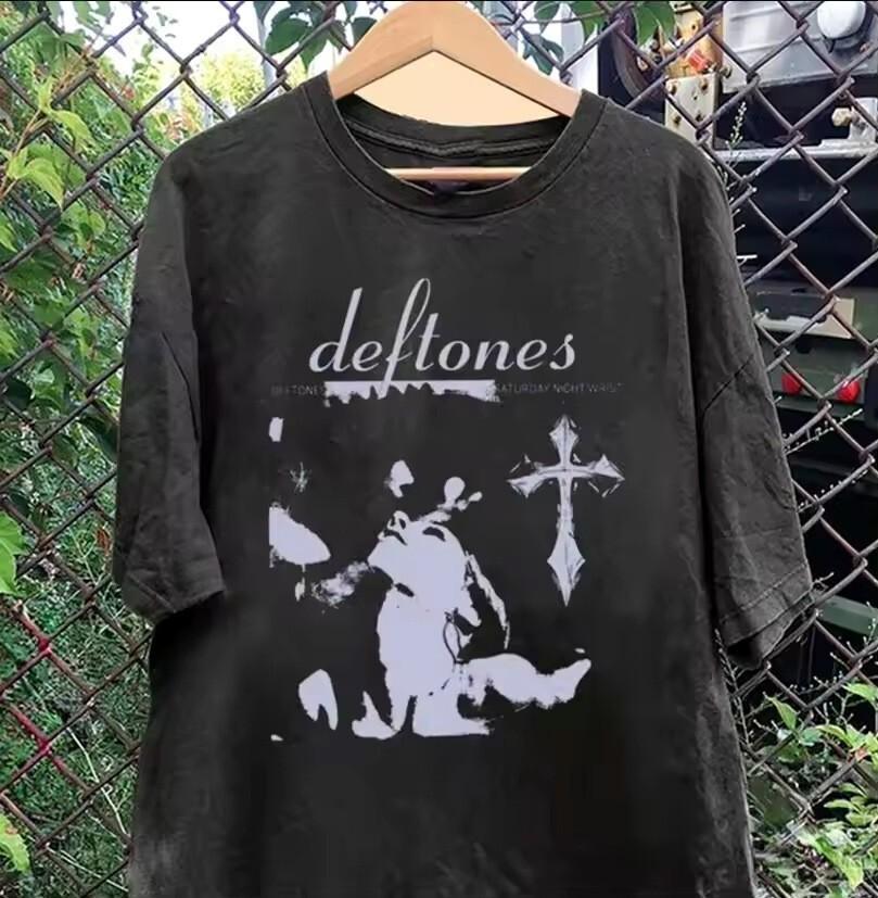РЕДКИЙ!! Винтажная черная футболка Deftones для тура, унисекс, размеры S-5XL