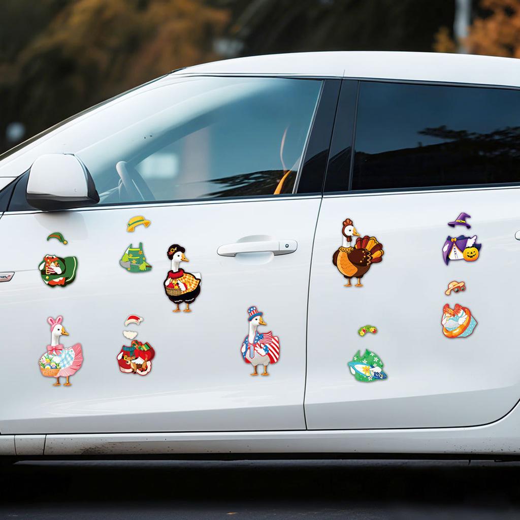 Cute Dress-Up Fridge Magnet Holiday Locker Mailbox Magnetic Car Sticker