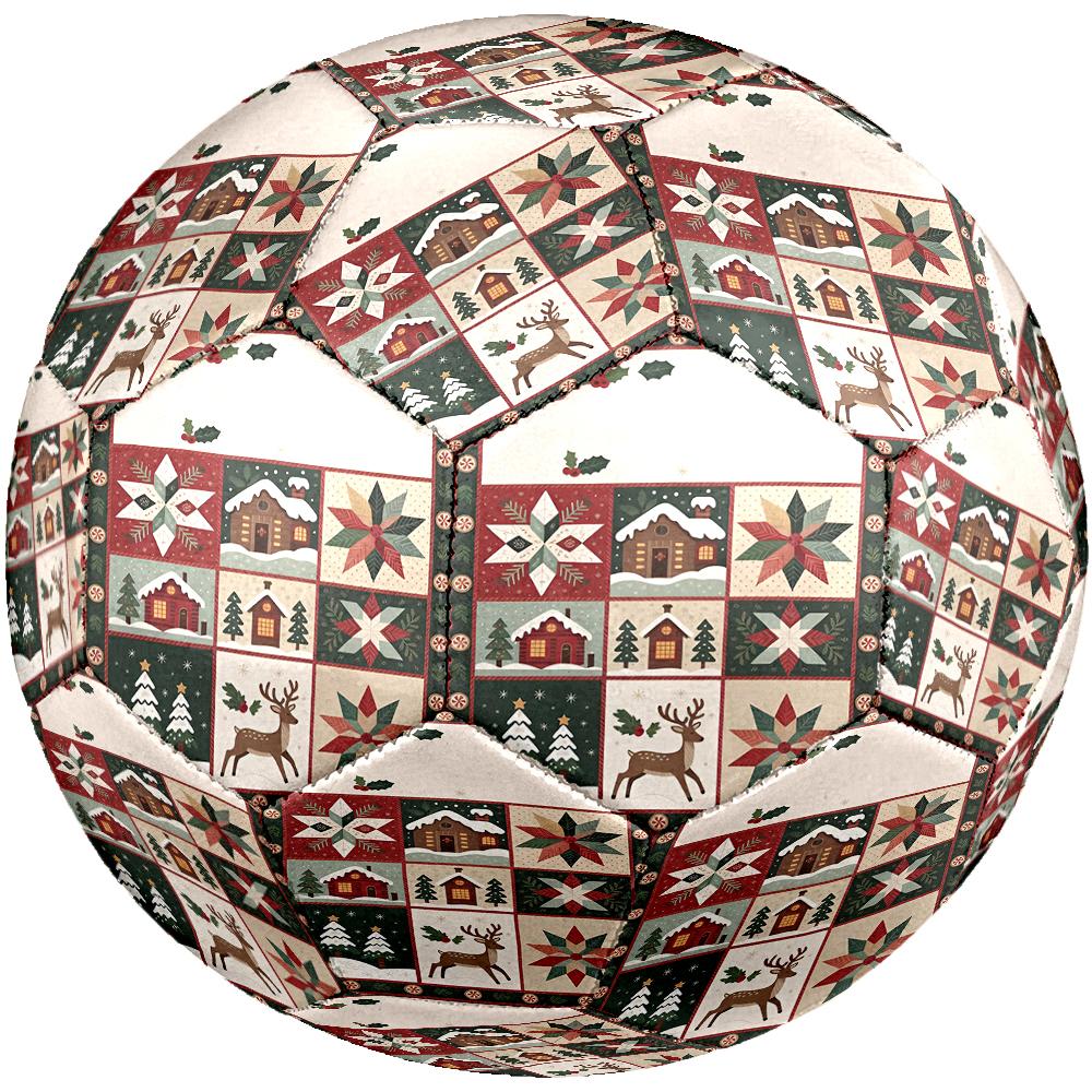 Christmas Theme Size 5 Soccer Ball, Suitable for Both Indoor and Outdoor Matches, a Gift Suitable for Everyone.