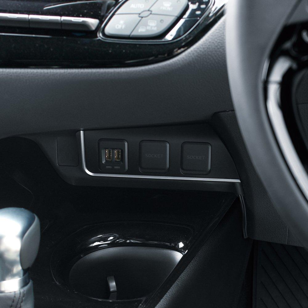 Tsuchiya Yac Блок питания SY-C5 для TOYOTA C-HR (Правый руль, USB×2 и розетки×2)