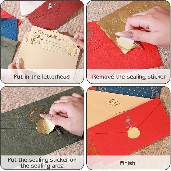 BAYTORY 28Pcs Stationery Paper and Envelopes Set, 4.3" x 8.6" Aesthetic Envelope, Lined Writing Paper, Letter Writing Kit for Love Letter,