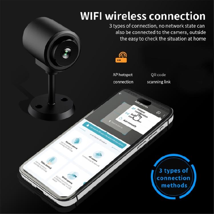 WiFi Камера Наблюдения Внутренняя Камера С Ночным Видением Детекция Человека Легкая Установка Камера Удаленного Наблюдения