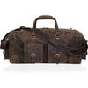 Large 28 Inch Duffel Bags for Men Holdall Leather Travel Bag Overnight Gym Sports Weekend Bag