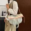 Korean Style Drawstring Tote Bag Nylon Women Shoulder Bag New Large Capacity Tote Bag Ladies/Girls