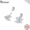 Серьги BAMOER Eye Of Lightning, стерлинговое серебро 925 пробы, голубые глаза, серьги-гвоздики, подарок для девочки, ювелирные изделия