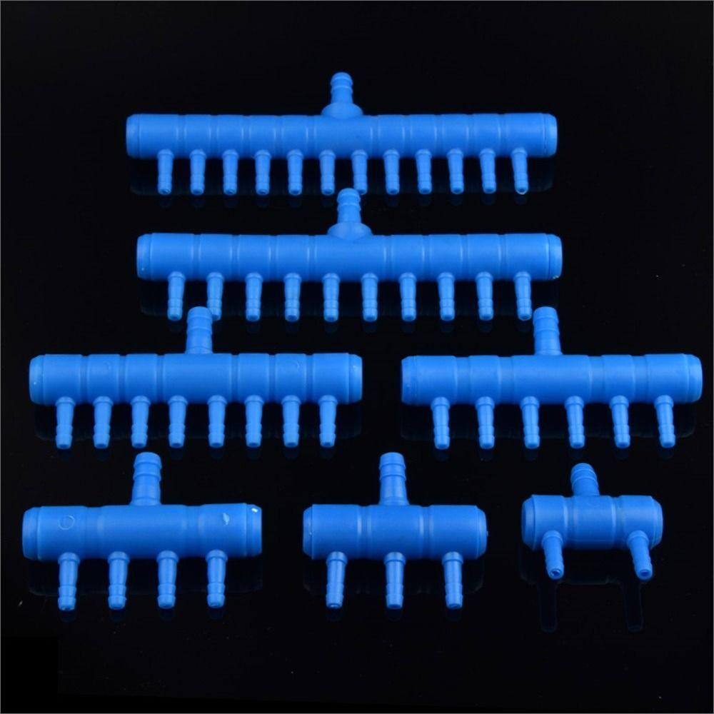 10Pcs Plastic Aquarium Air Splitter 4/5/8mm Oxygen Gas Diverter for Fish Tank Air Pump Oxygenation
