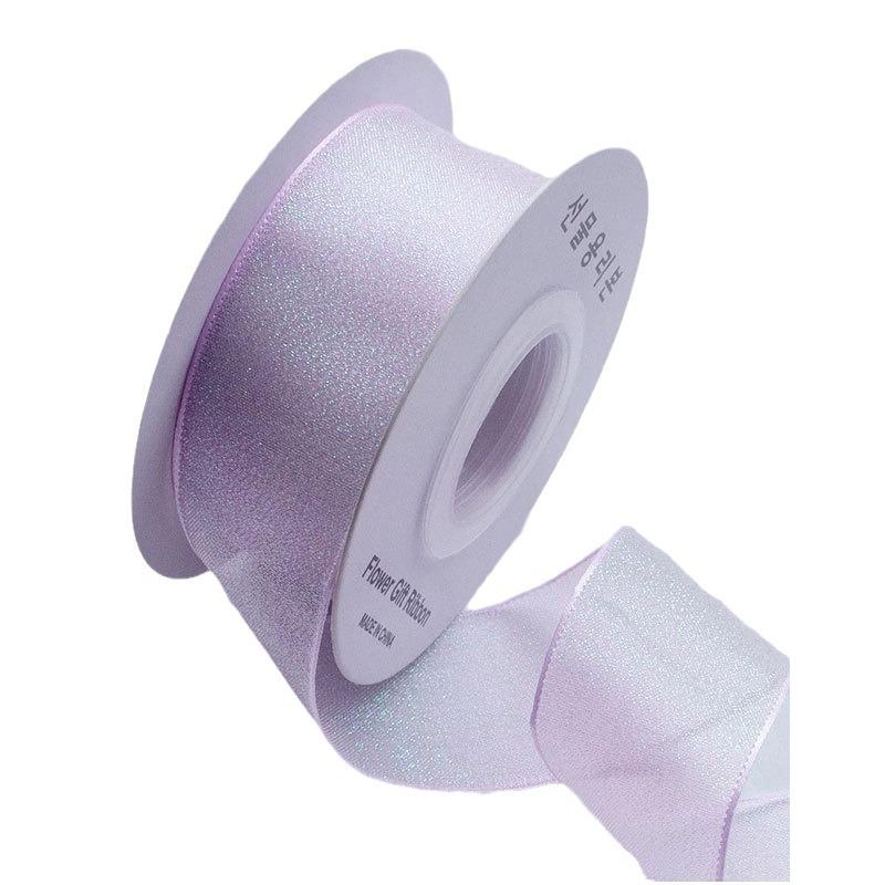 4.0cm Reflective Colorful Yarn Bow Ribbon with Fishtail and Yarn Flower for Kindergarten Crafts