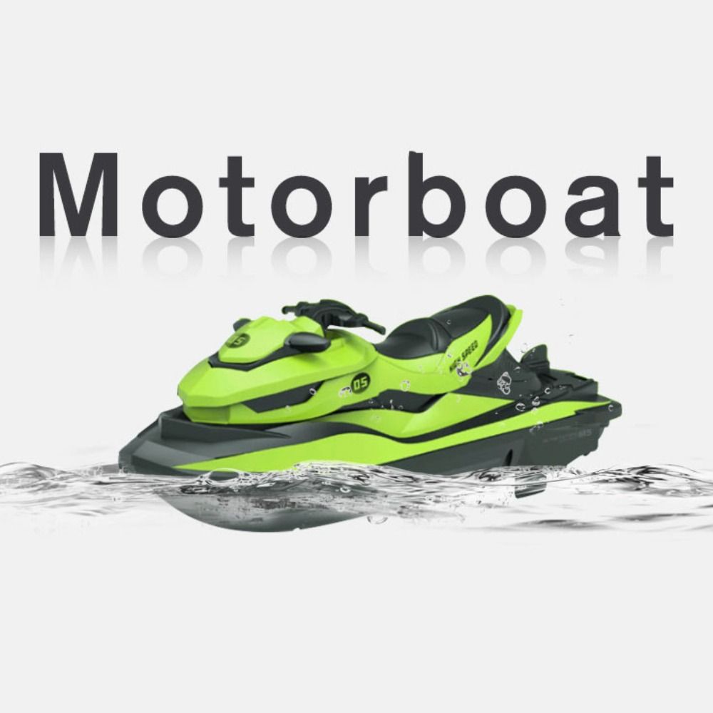 Waterproof High-Speed Rc Motorboat Jet Ski 2.4g Wireless Speedboat Home Decor