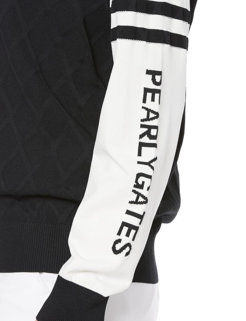 Пуловер вязаный с круглым вырезом Light Plug 50 Argyle JQ Navy 0 [Pearly Gates] Женский / 055-3270902 120_Темный [S]