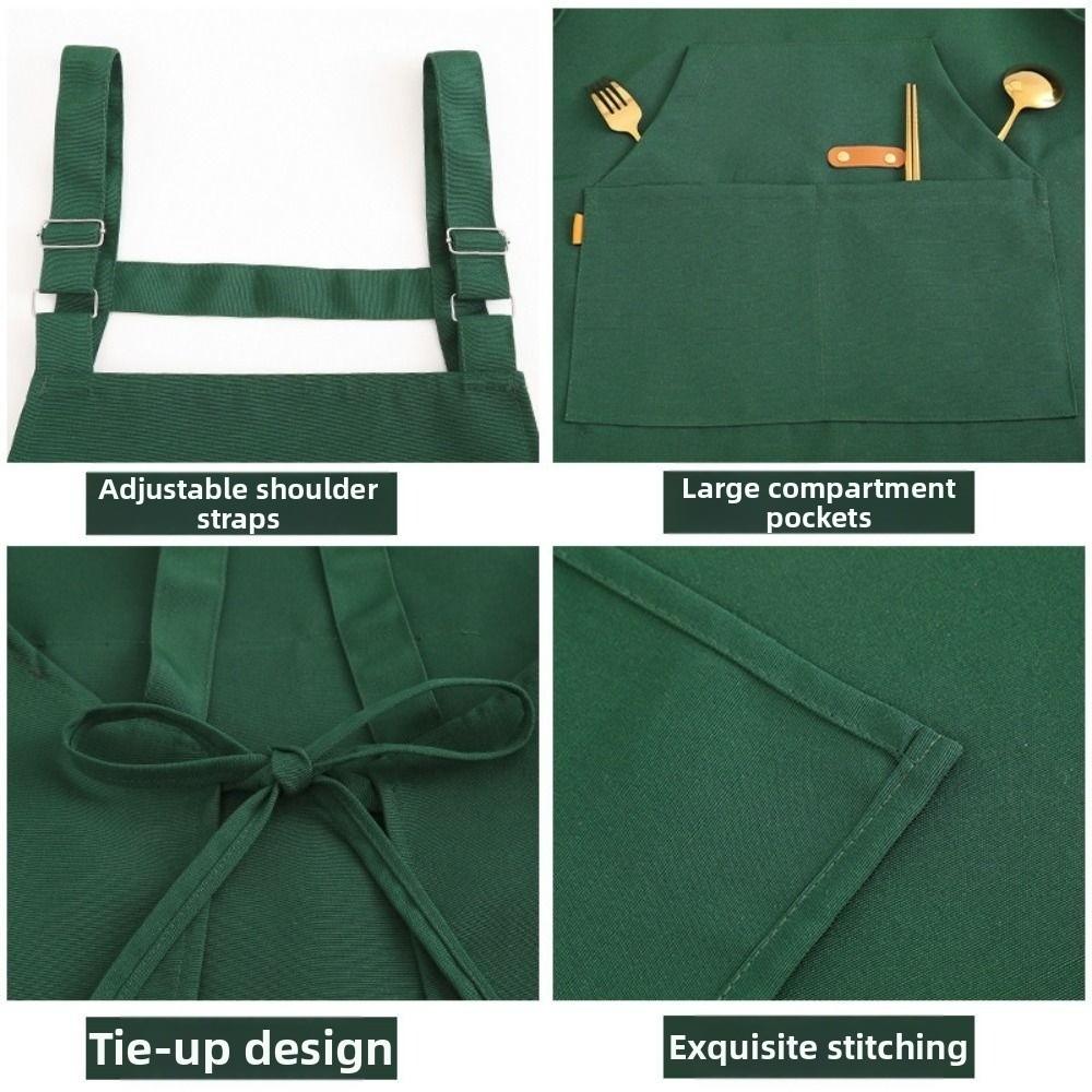 Waterproof Kitchen Cooking Apron Oil-proof Adjustable Dishwashing Cleaning Apron Stain-proof Protective Catering Work Clothes