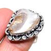 Biwa Pearl Handmade 925 Sterling Silver Jewelry Ring Size 8 r4R68