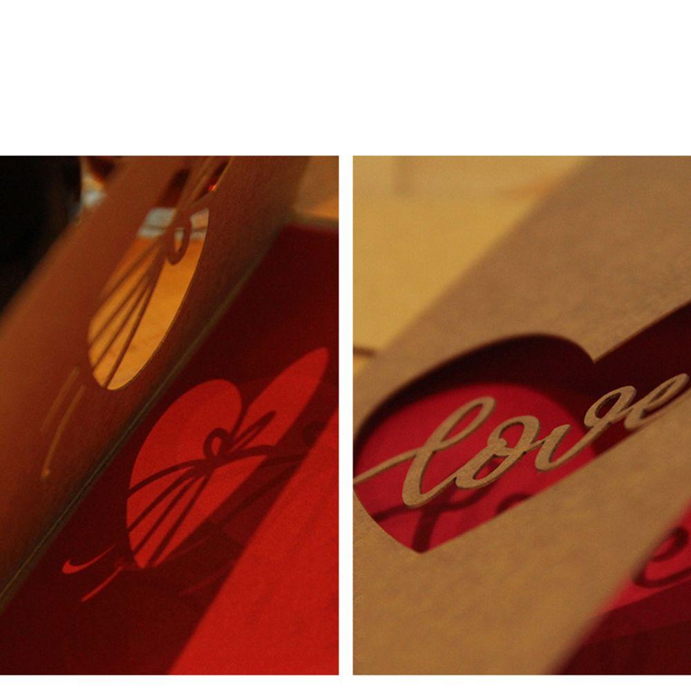 Юбилейная крафт-бумага День рождения Поздравление Любовь Сердце Пригласительная открытка Любовное украшение День святого Валентина