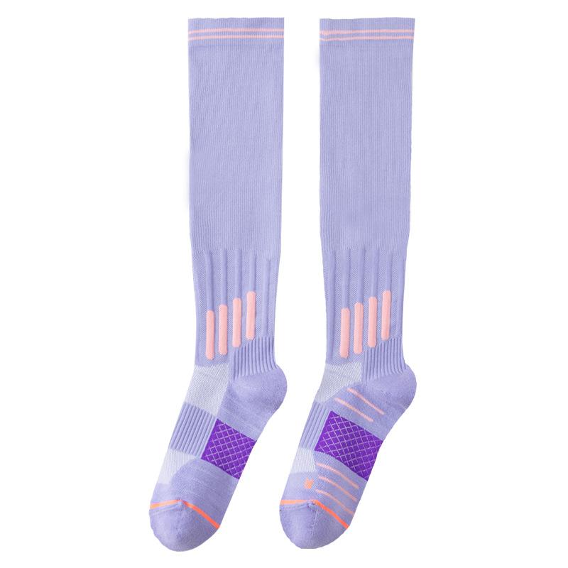 Ladies Spring and Autumn New Sports Running Yoga Fitness Thin Leg Non-slip Pressure Long Leg Socks