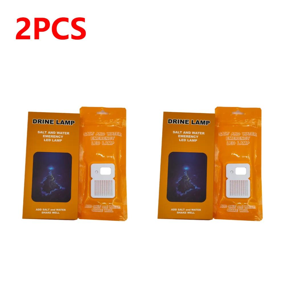 Portable Salt Water LED Lamp Emergency Lamp for Camping Night Fishing Lamp Portable Energy Saving Lamp Survival Travel Supplies