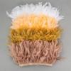 10-15cm Coffee Turkey Feather Trim Feathers Fringe Ribbon DIY Sewing Clothing Handwork Wedding Dress Crafts Party Decorations