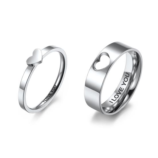 2 шт. кольцо на палец с гальваническим покрытием, яркий блеск, полое сердце, полированное изысканное мастерство, платье