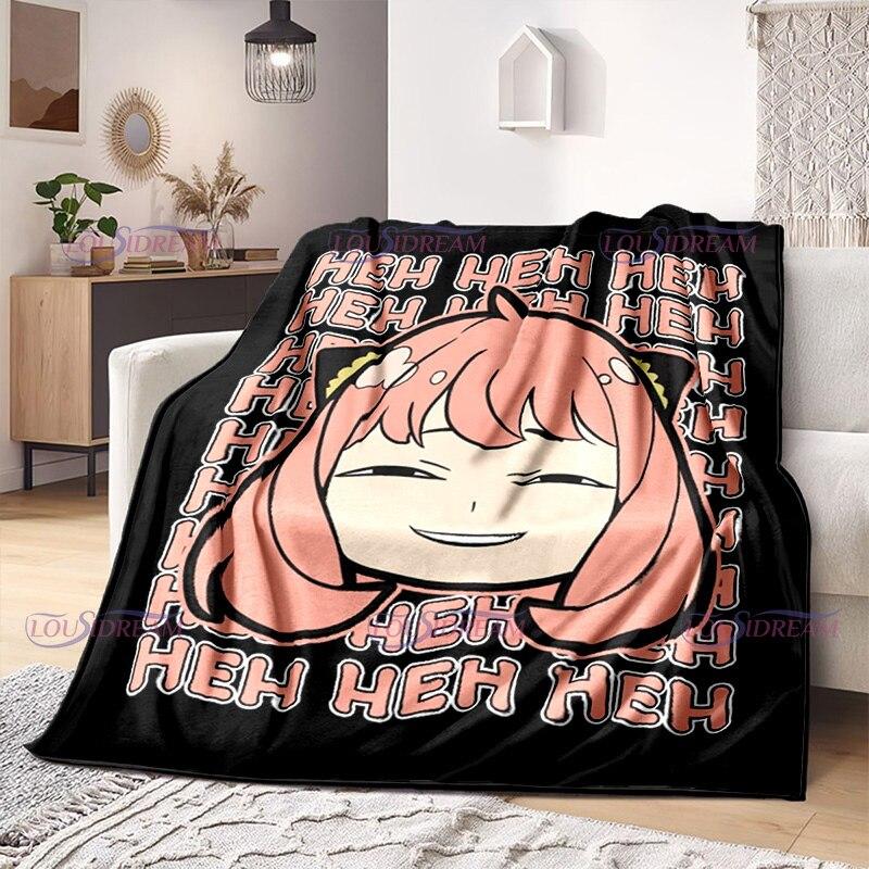 Аниме SPY×FAMILY модное фланелевое фланелевое одеяло для девочек Аня Kawaii Waku подарок для детей и взрослых диван домашний Bedspesd