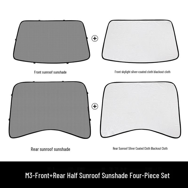 Tesla Model 3 Sunroof Sunshade: Light-Blocking, Heat-Insulating Screen