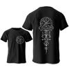 Funny Trip T Shirts Viking Runic Compass T Shirt Short Sleeve Tops Fashion Casual Harajuku Cotton Tshirt Men Women Brand T-shirt