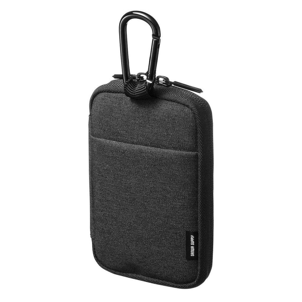SANWA SUPPLY POCKETALK W Series Compatible Pouch, Black, PDA-POKE1BK