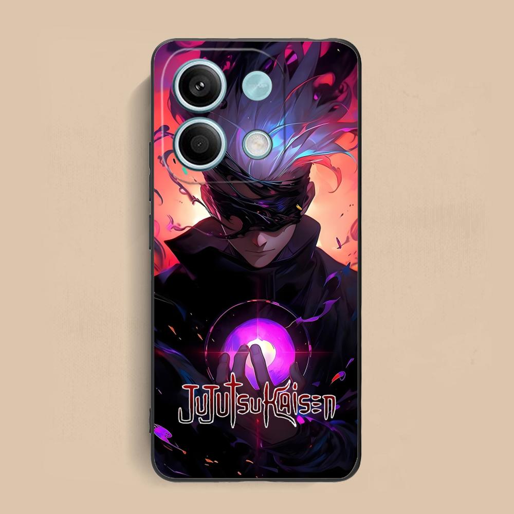Jujutsu Kaisen Satoru Gojo Phone Case for Xiaomi Redmi 15 14 13 12 A5 3 2 1 C Plus 4G 5G Colorful Printing Cover Cover Pretty