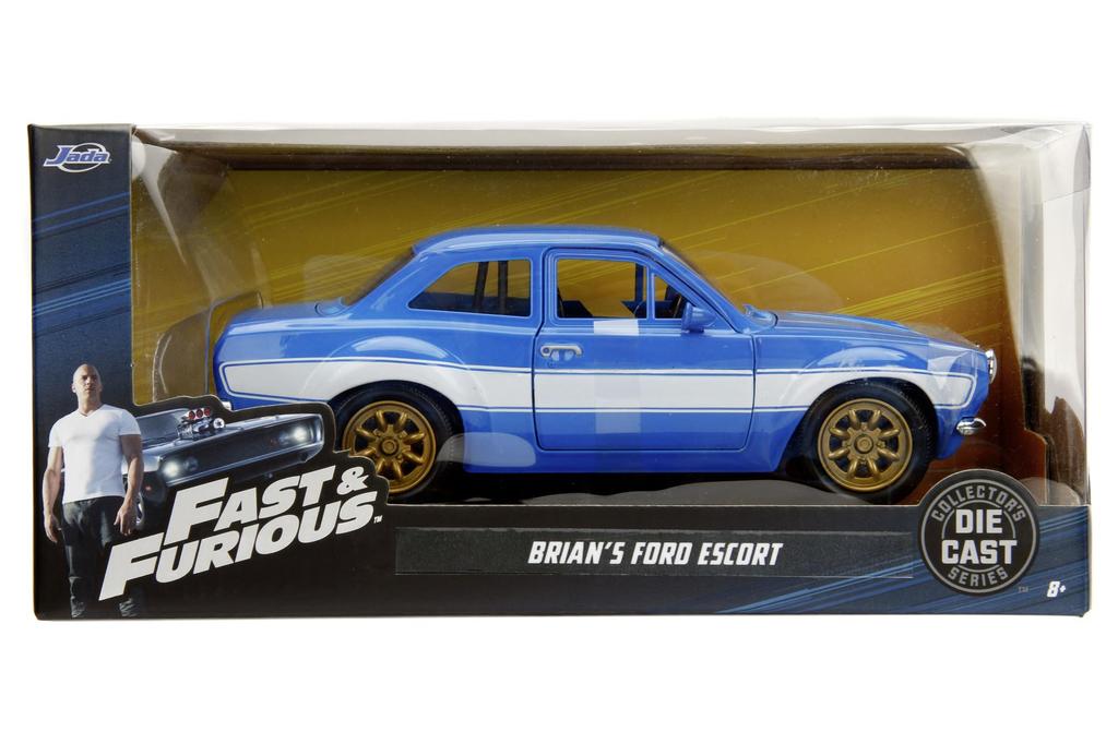 Fast and Furious Diecast Car Ford Escort RS2000 MK1 124 Brian's