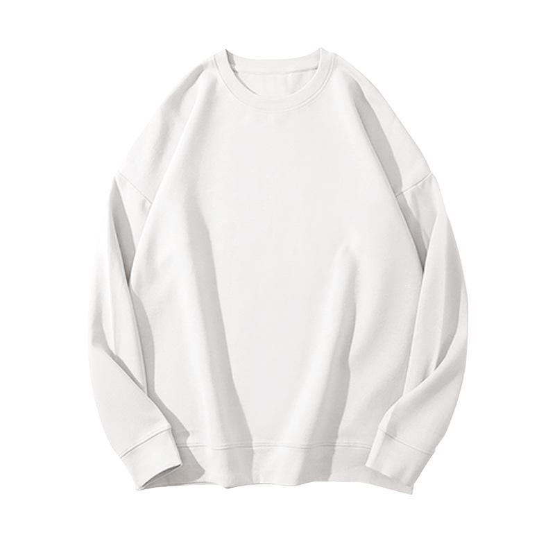 Однотонный флисовый свитшот в корейском стиле: Женский свободный повседневный осенне-зимний топ и наряд для студенческой пары.